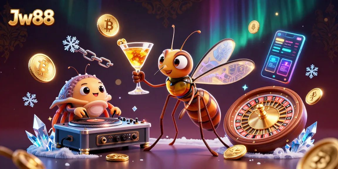 Experience Jw88 with captivating casino gameplay elements in a vibrant 3D illustration.