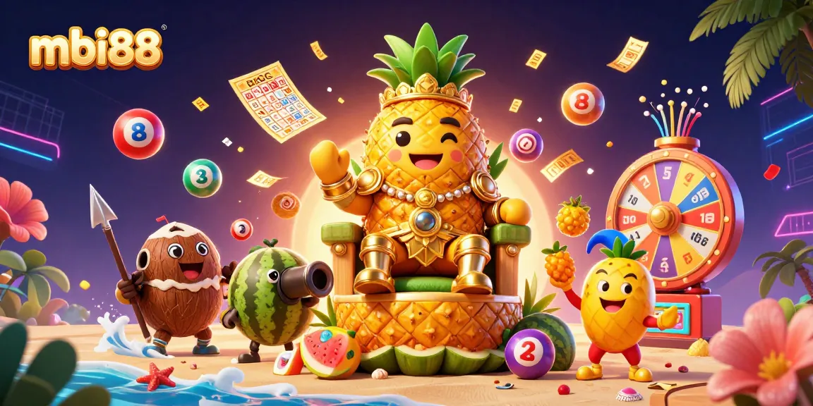 Experience exciting gameplay with mbi88, featuring a vibrant casino scene with dynamic lottery elements.
