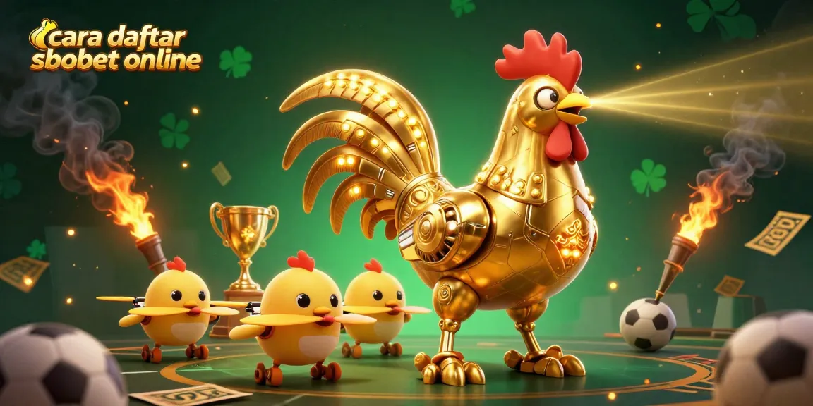 Experience cara daftar sbobet online with an exciting scene of dynamic sports betting elements, showcasing fun and engagement.