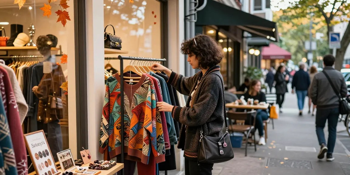 Fashionable shopper at Sukanya's boutique exploring the latest trends in 2026.